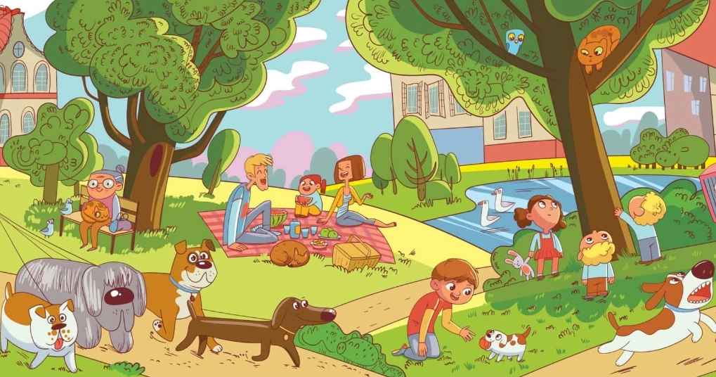 Dette er en opgave, som kun få mennesker kan klare: Find løven i parken på 6 sekunder. Dette er en opgave, som kun få mennesker kan udføre: Find en løve i en park på 6 sekunder